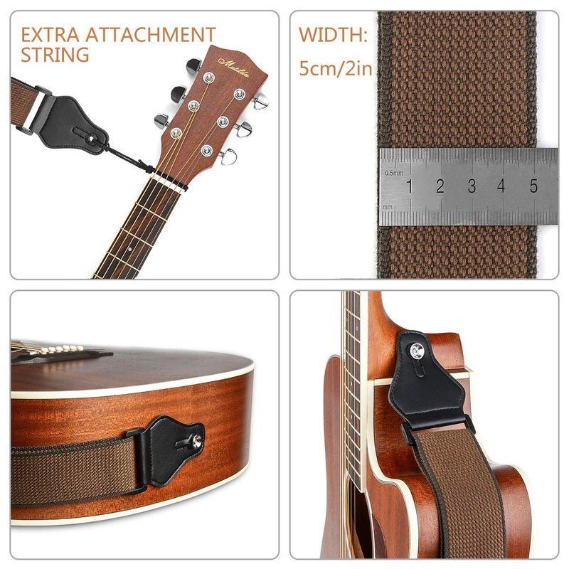 BestSounds Guitar Strap for Acoustic, Electric Bass Guitars with Pick Holders for Men Women and Kids - Image 2